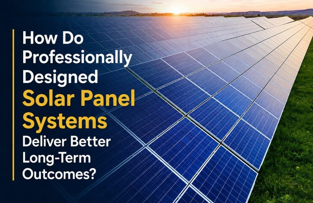 How Do Professionally Designed Solar Panel Systems Deliver Better Long-Term Outcomes?